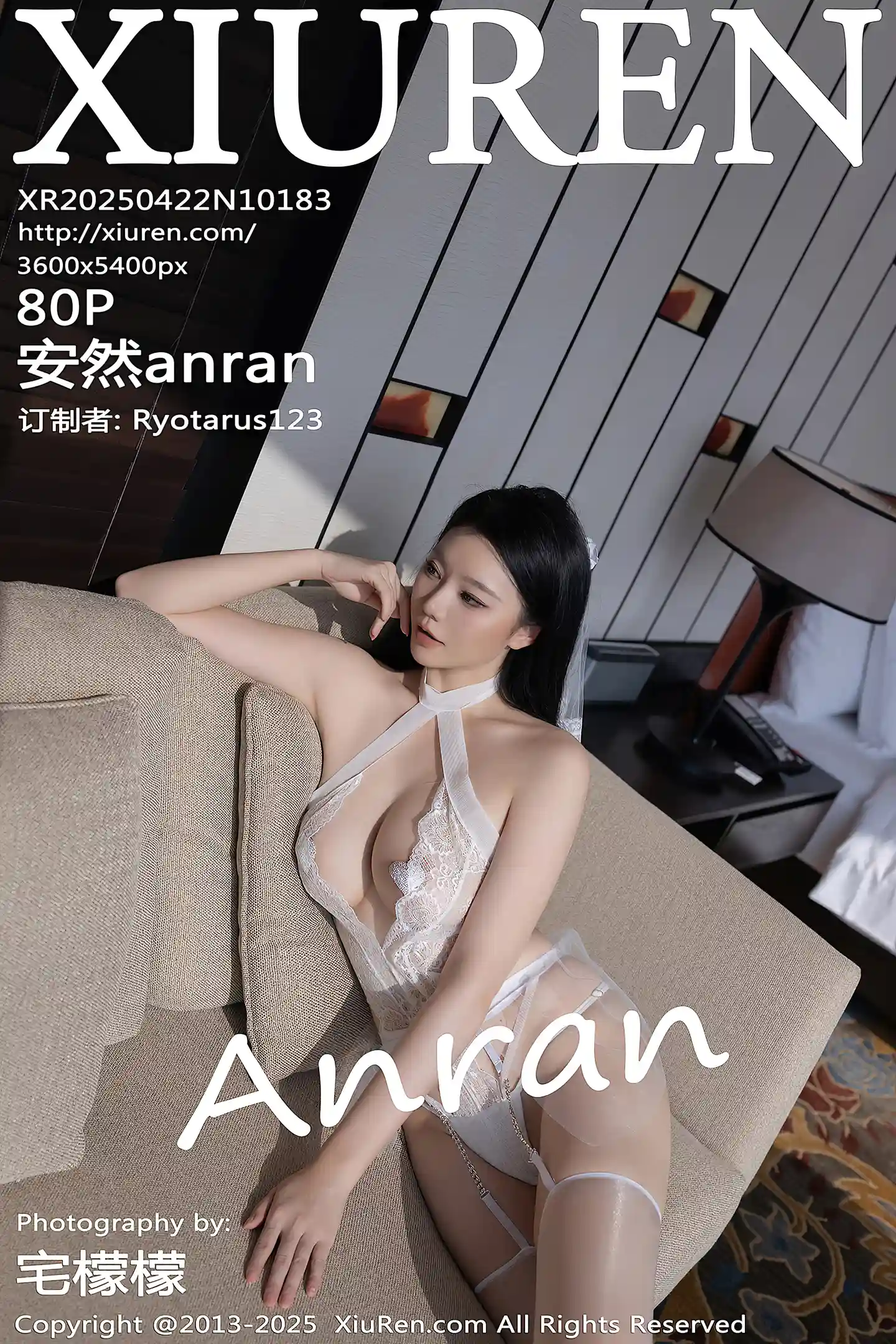 [XiuRen秀人网]No.10183_模特安然anran白色婚纱露白色情趣内衣配白丝吊袜秀美腿诱惑写真80P-秀人网 - XiuRen.Space